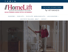 Tablet Screenshot of homelift.com